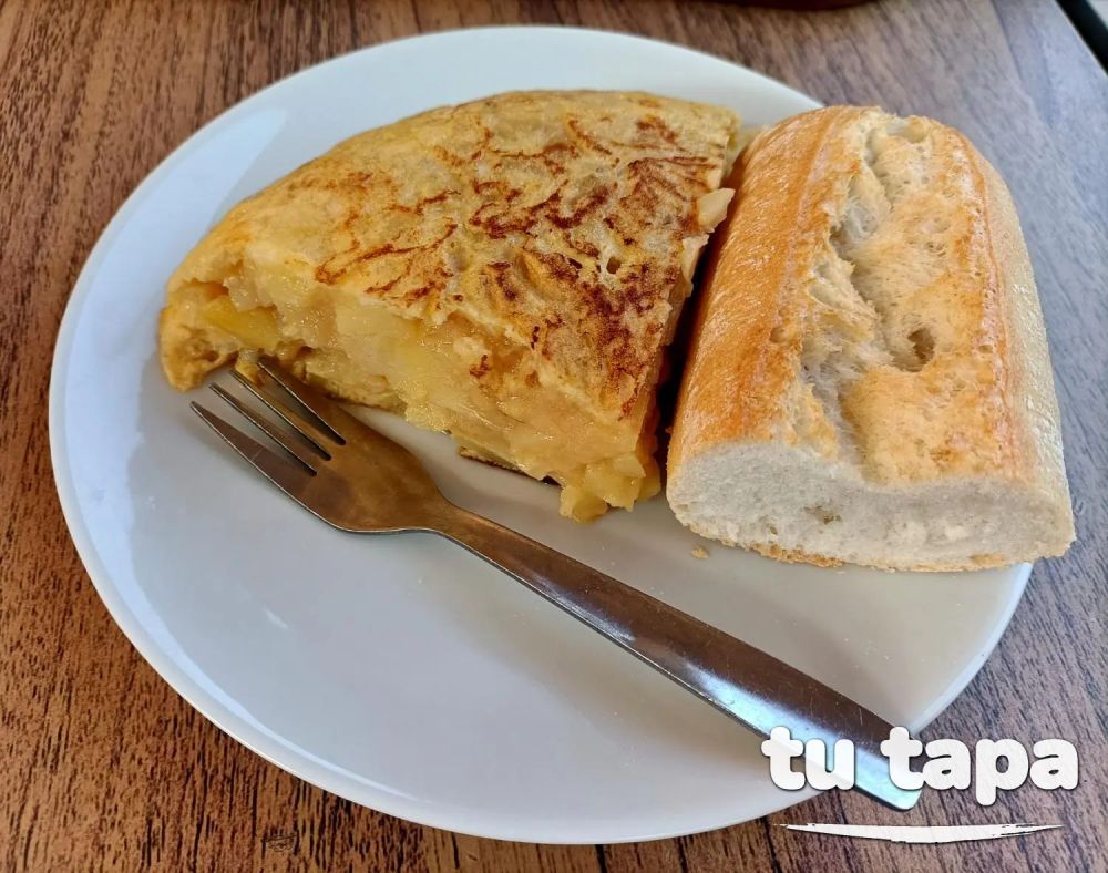 Pincho de tortilla de patatas en El rocío de Peñalara