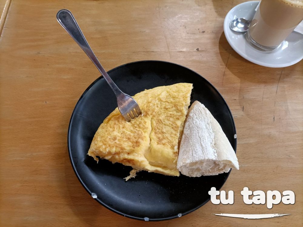 Pincho de tortilla de patatas en Restaurante Bergantiños