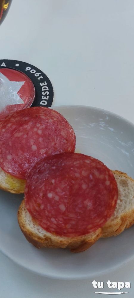 Tapa de salchichón en Alameda