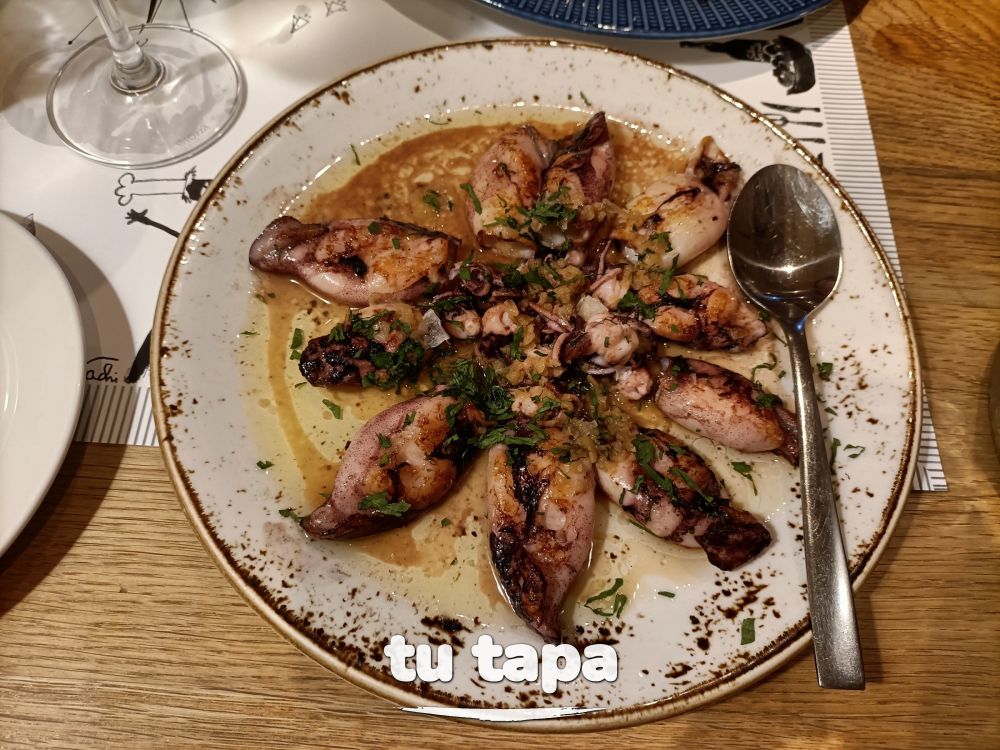 Chipirones a la plancha en Docamar