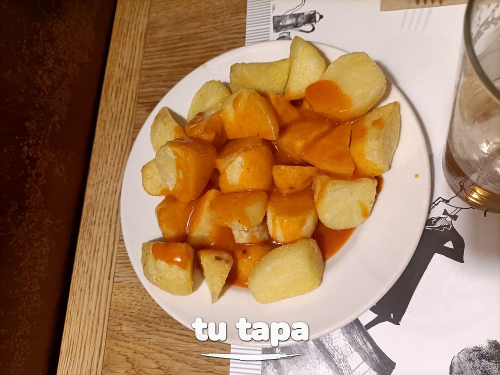 Patatas bravas en Docamar