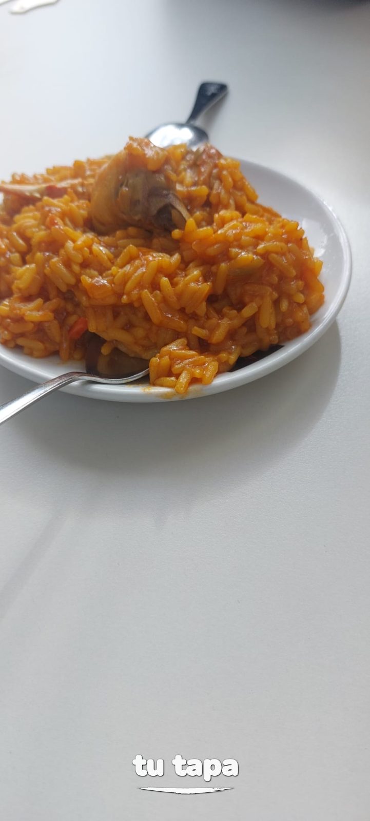 Tapa de paella en Beer-cola