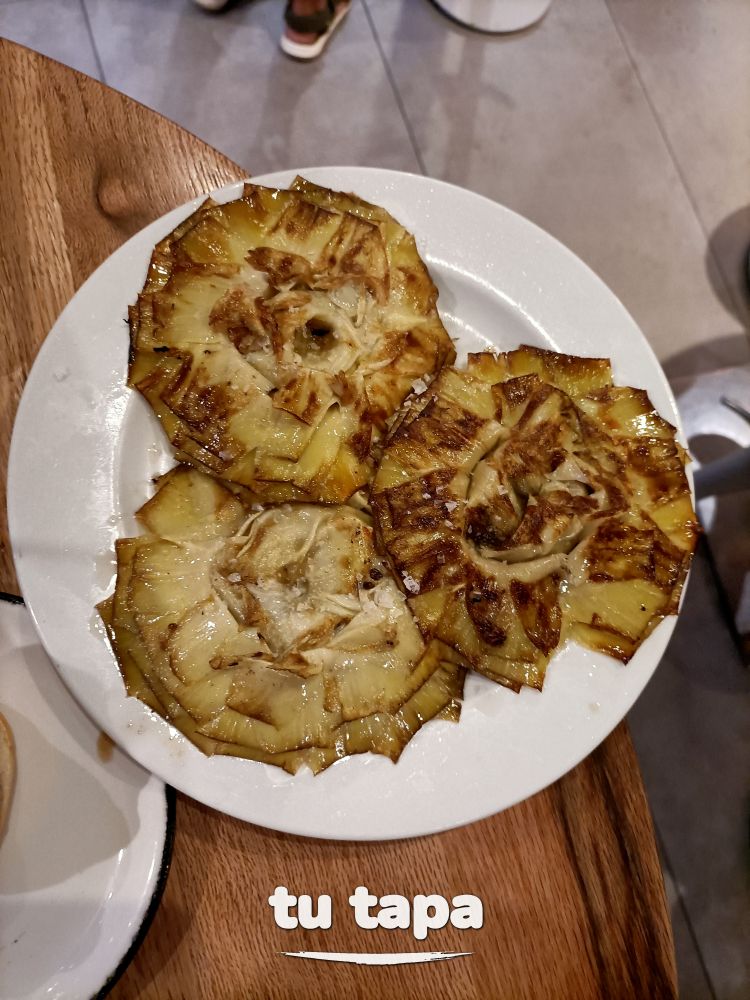 Alcachofas confitadas