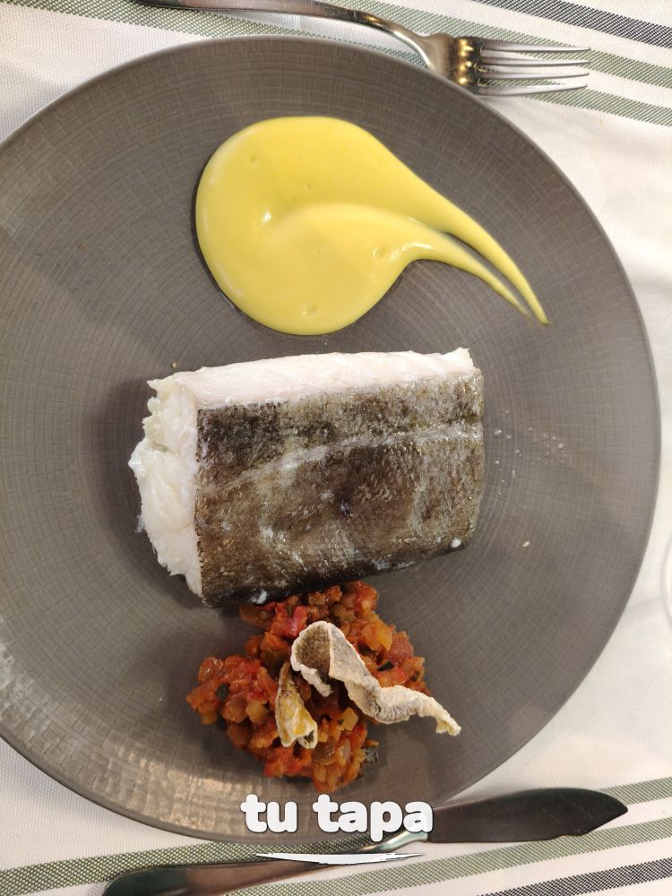 Bacalao confitado en Orgaz