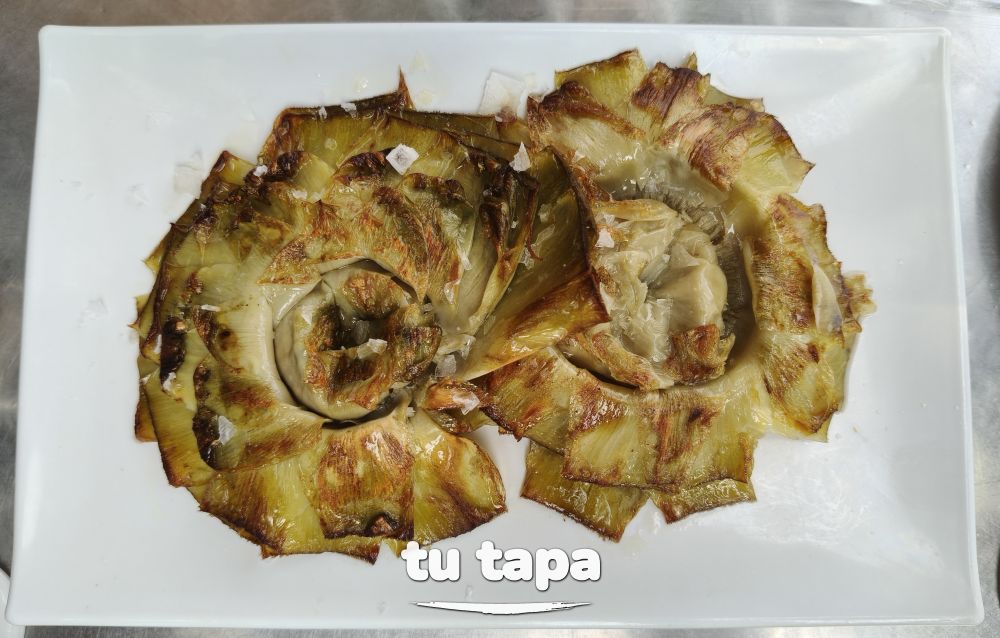 Alcachofas a la plancha en Bar La Caña de Gonzalo